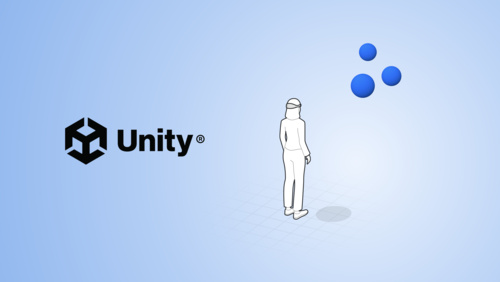 Marketing material for using Unity for Vision development, by Apple